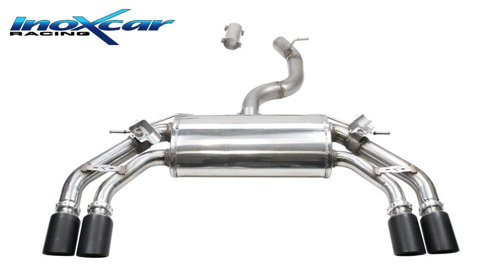 Scarico finale con silenziatore 2X90 X-RACE BLACK MATubo turbina + Valvola con montaggio motorini elettrici di serie CUPRA CUPRA 2.0 TSI 4DRIVE (310cv) 2020-- - Autobox