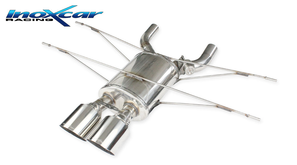 Scarico finale con silenziatore 2X114 RACING + Valvola (utilizzo impianto di serie) JAGUAR F-TYPE 2.0 TURBO (300cv) 2017-- - Autobox