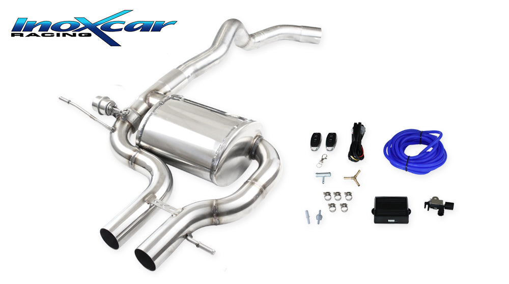 Scarico finale con silenziatore centrale + Valvola con kit depression + Telecomando RENAULT MEGANE IV RS 1.8T (280cv) 2018-- Ø 76 - Autobox