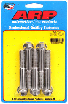 "7/16""-14 X 2.750 hex SS bolts" (5pcs)