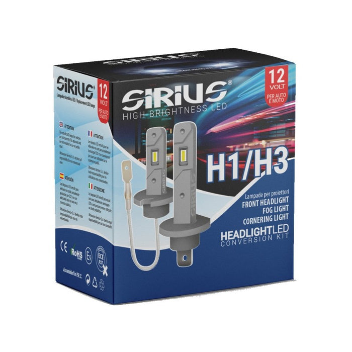 SIRIUS KIT LAMPADINE LED H3 SHORT 12V