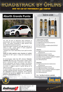 Kit di Ammortizzatori "Road & Track" Ohlins Andreani - Abarth Grande Punto / Punto Evo