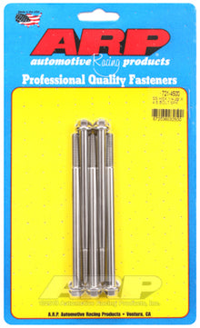 "1/4""-28 x 4.500 hex SS bolts" (5pcs)
