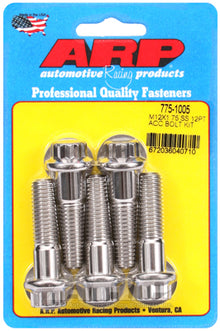 ARP M12 x 1.75 x 45mm UHL 12pt Stainless Steel Bolts (Pack of 5)