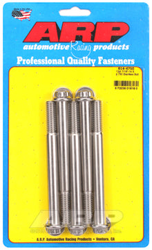 "7/16""-14 X 4.750 12pt 1/2 wrenching SS bolts" (5pcs)