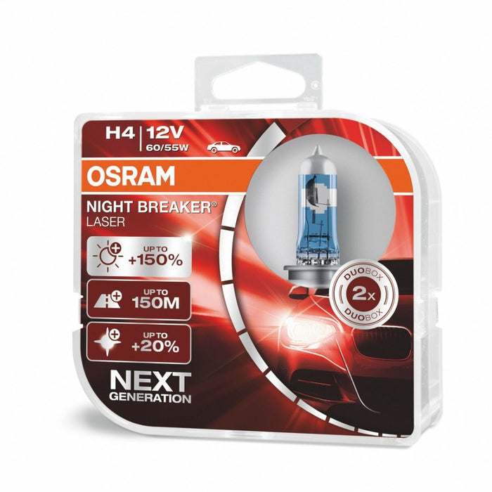 OSRAM LAMPADINE H4 12V NIGHT BREAKER LASER