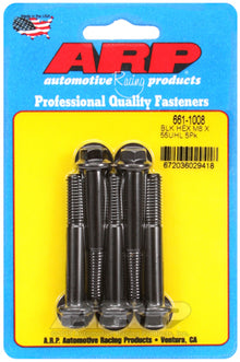 ARP M8 x 1.25 x 55 Hex Black Oxide Bolts (5/pkg)