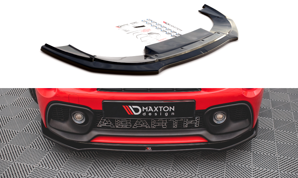 Front Splitter MAXTON DESIGN - Abarth 500 / 595 / 695 MK1 FACELIFT