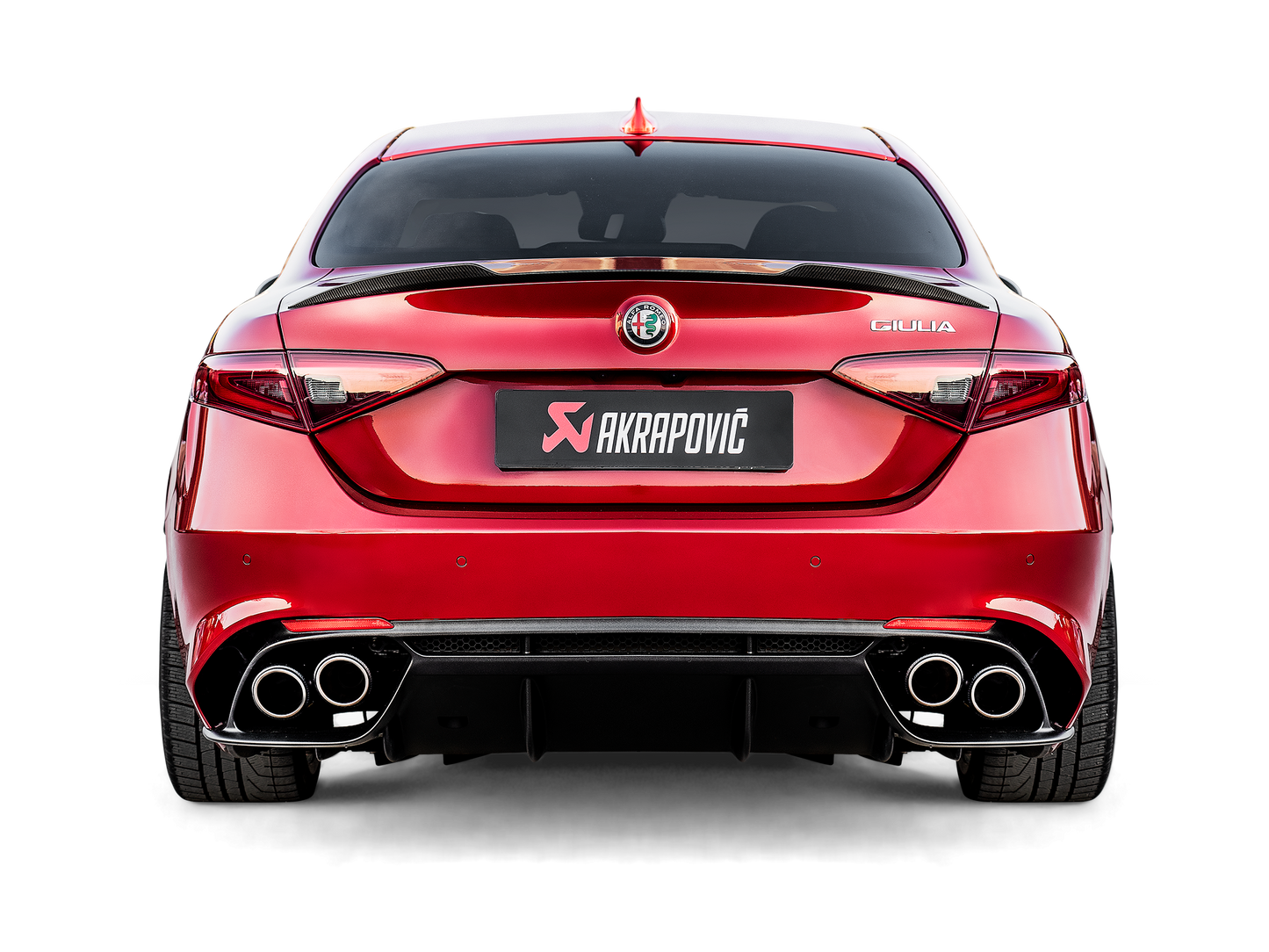 Impianto di scarico SLIP-ON (TITANIUM) Akrapovic - Alfa Romeo Giulia QV