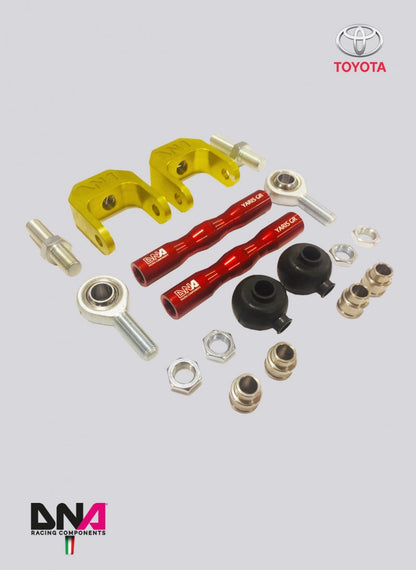 Kit tiranti posteriori inferiori convergenza regolabili DNA Racing Toyota Yaris GR