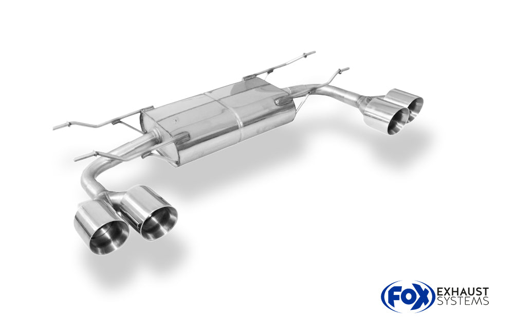 Terminale inox Omologato "TYPE 25 DOPPIO" FOX Exhaust Systems - Abarth 124 Spider