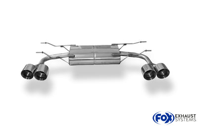 Terminale inox Omologato "TYPE 25 DOPPIO" FOX Exhaust Systems - Abarth 124 Spider