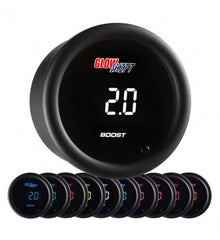 GLOWSHIFT MANOMETRO TURBO -1+2 BAR DIAM. 52MM DIGITALE