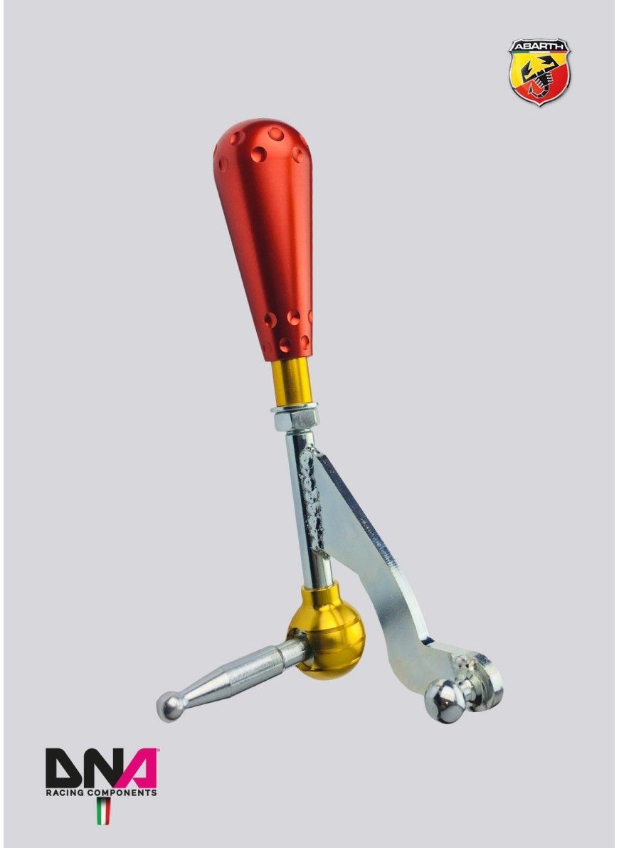 Pomello 695 style in alluminio anodizzato rosso