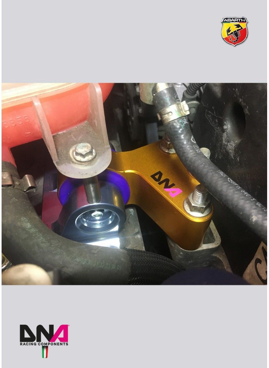 Kit supporto motore lato distribuzione "MOTORSPORT" DNA Racing - Abarth 500 / 595 / 695