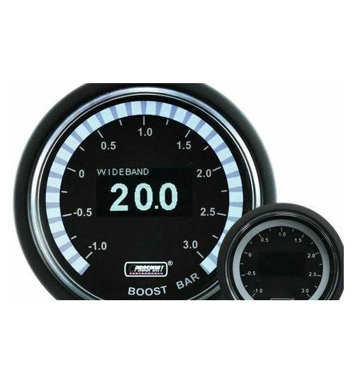 WIDEBAND + MANOMETRO TURBO DIAM. 52MM BAR PROSPORT