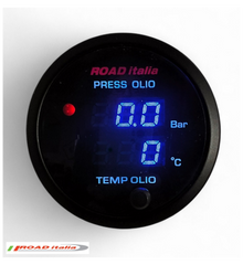 PRESSIONE OLIO DISPLAY BLU DOPPIA LETTURA ROADITALIA
