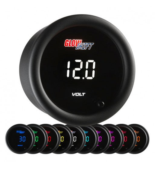 GLOWSHIFT VOLTMETRO DIAM.52MM DIGITALE