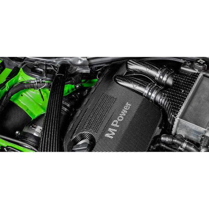 Kit tubi rigidi superiori del turbo in carbonio Eventuri BMW Serie 3 F80 M3 / 4 F82 & F83 M4 / 2 F87 M2 Competition, motore S55