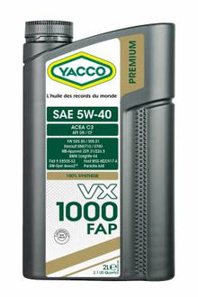YACCO VX 1000 Premium FAP 5W-40 - LT. 1