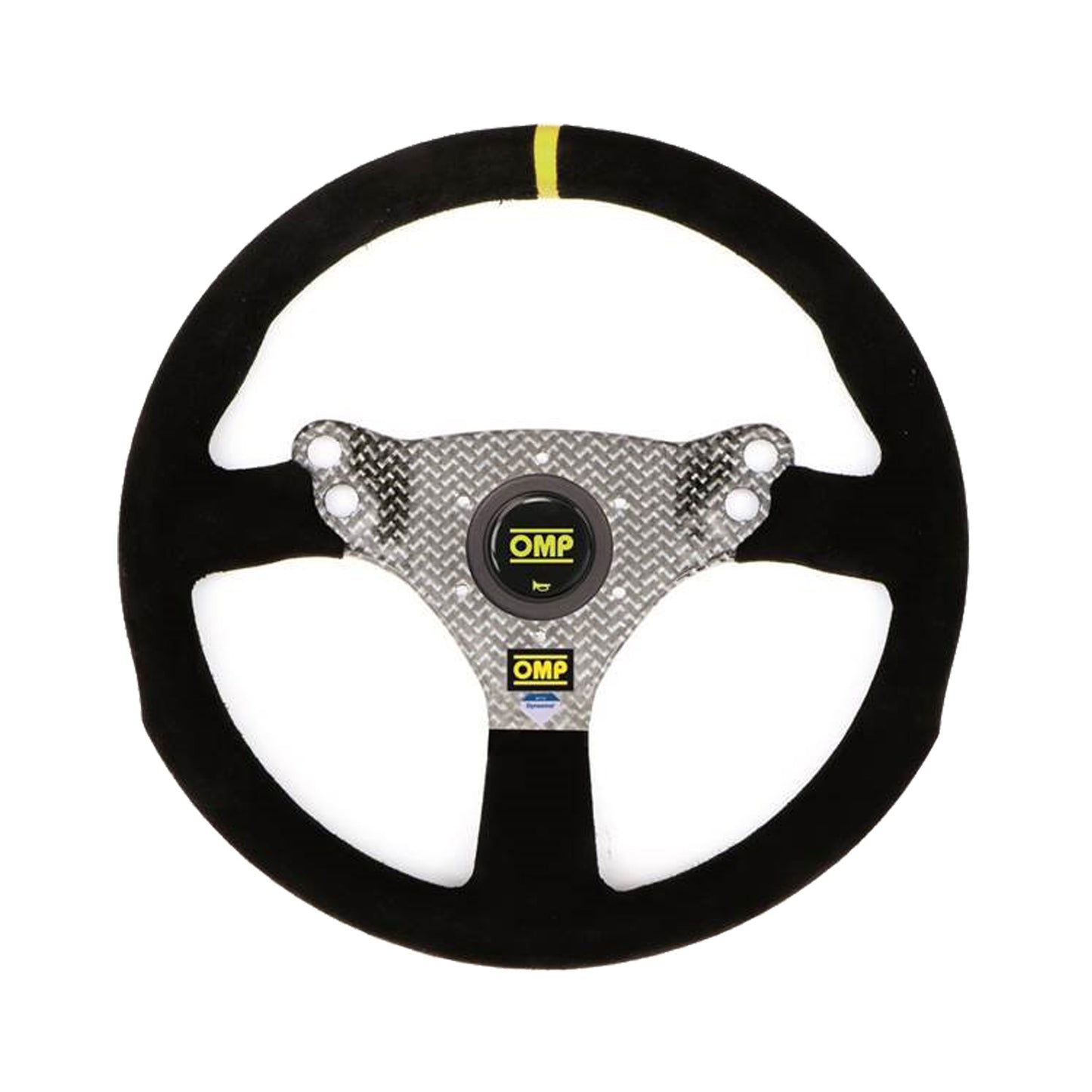 Volante da Corsa piatto 320 Hybrid S Flat in pelle scamosciata OMP