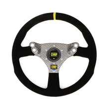 Volante da Corsa piatto 320 Hybrid S Flat in pelle scamosciata OMP