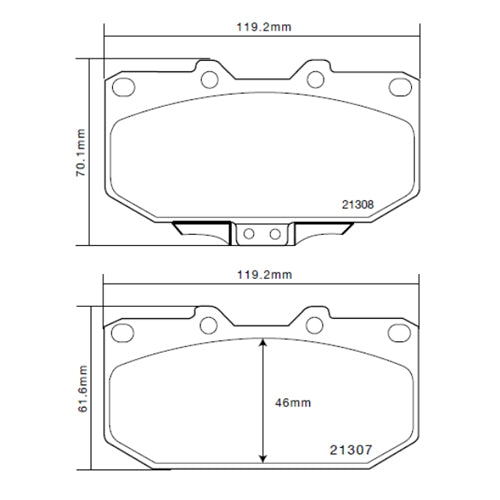 Set pastiglie Brembo Sport | HP2
07.B314.10 - Autobox