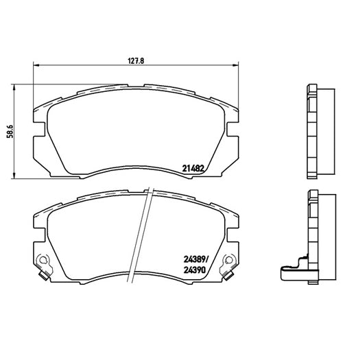 Set pastiglie Brembo Sport | HP2
07.B314.22 - Autobox