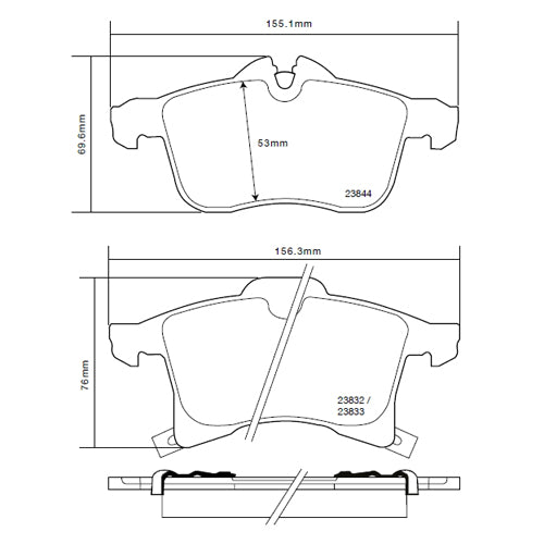 Set pastiglie Brembo Sport | HP2
07.B314.26 - Autobox