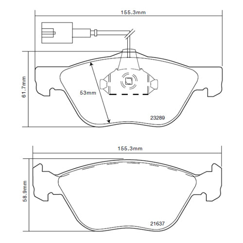 Set pastiglie Brembo Sport | HP2
07.B314.29 - Autobox