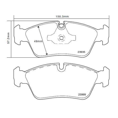 Set pastiglie Brembo Sport | HP2
07.B314.33 - Autobox