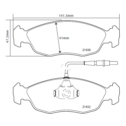 Set pastiglie Brembo Sport | HP2
07.B314.37 - Autobox