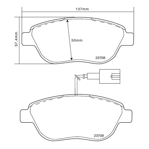 Set pastiglie Brembo Sport | HP2
07.B314.40 - Autobox