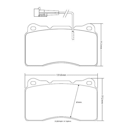 Set pastiglie Brembo Sport | HP2
07.B314.64 - Autobox