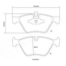 Set pastiglie Brembo Sport | HP2
07.B314.82 - Autobox