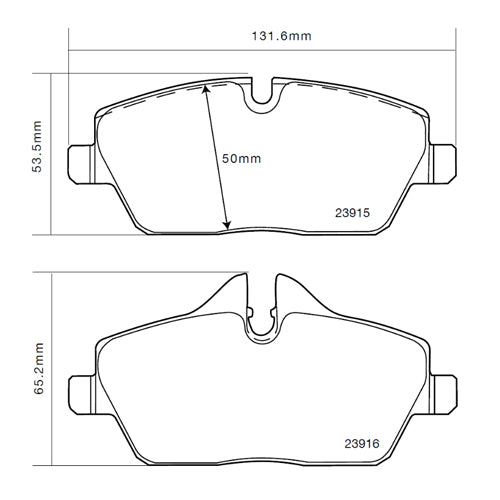 Set pastiglie Brembo Sport | HP2
07.B314.84 - Autobox