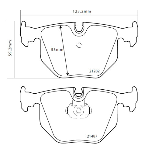 Set pastiglie Brembo Sport | HP2
07.B315.01 - Autobox