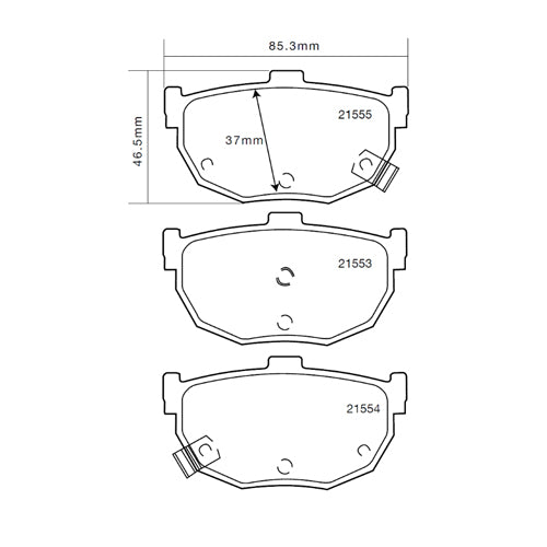 Set pastiglie Brembo Sport | HP2
07.B315.12 - Autobox