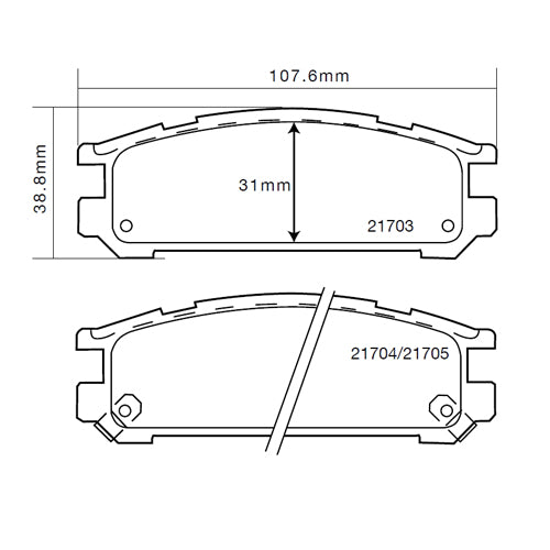 Set pastiglie Brembo Sport | HP2
07.B315.18 - Autobox