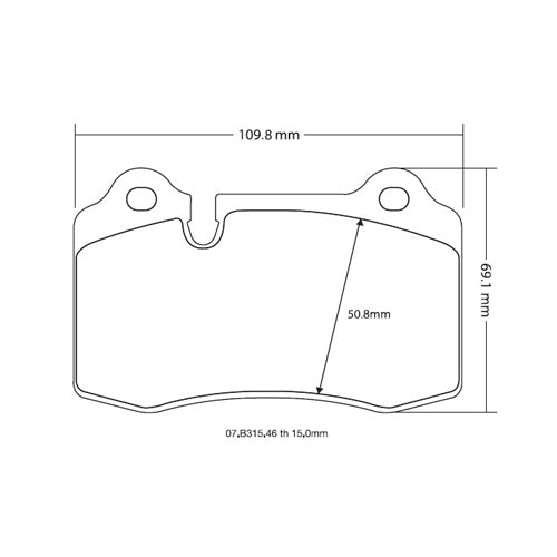 Set pastiglie Brembo Sport | HP2
07.B315.46 - Autobox