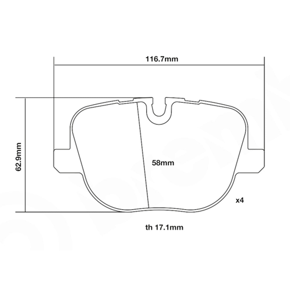 Set pastiglie Brembo Sport | HP2
07.B315.62 - Autobox