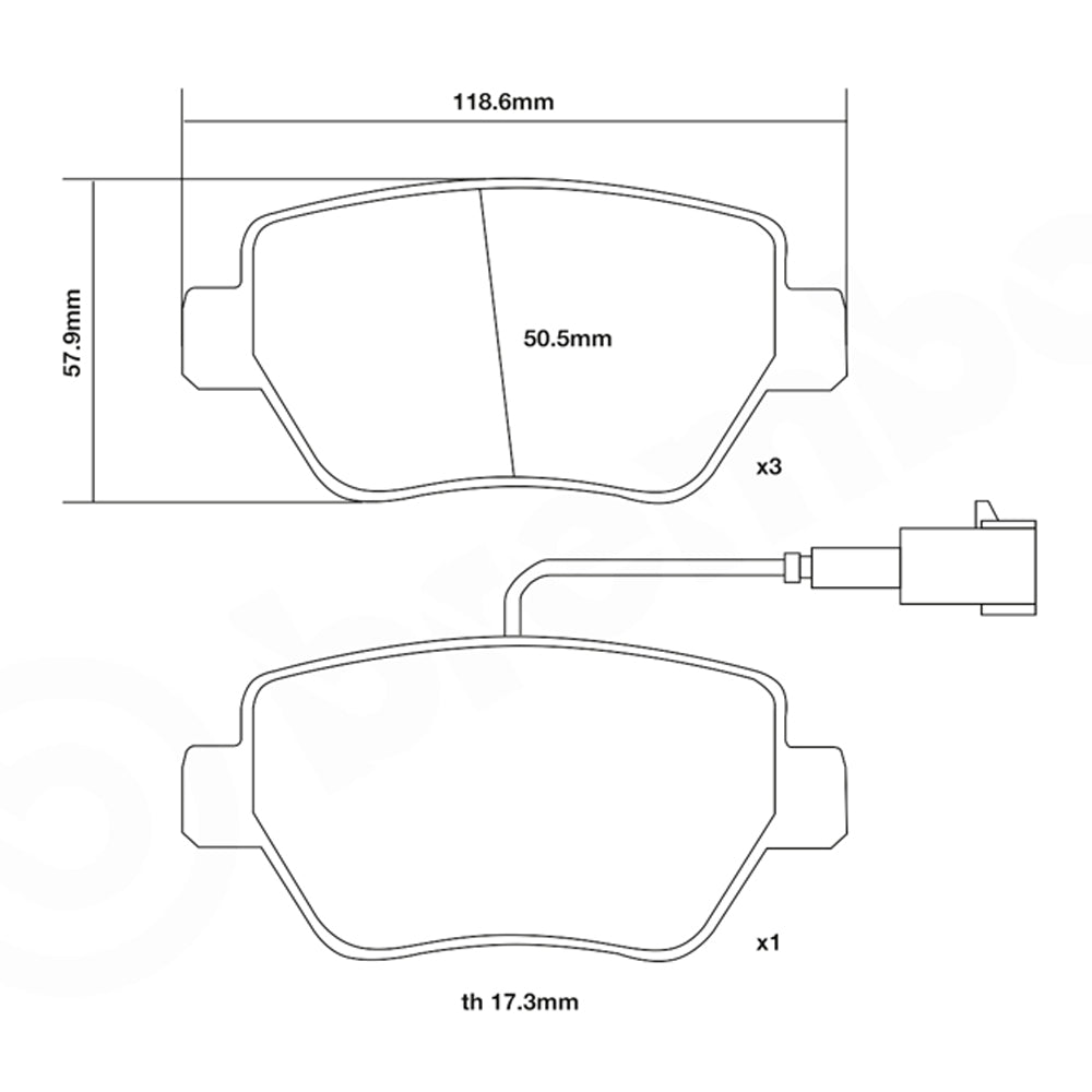 Set pastiglie Brembo Sport | HP2
07.B315.67 - Autobox