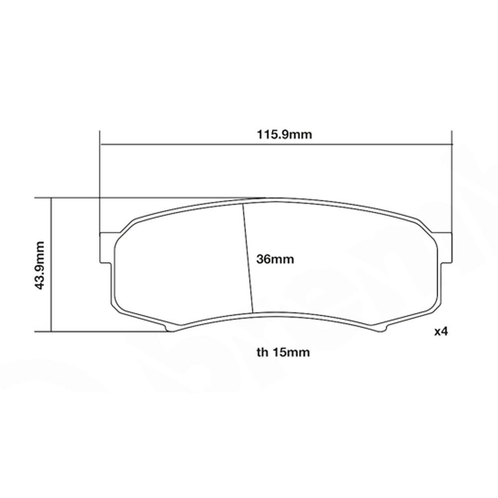 Set pastiglie Brembo Sport | HP2
07.B315.68 - Autobox
