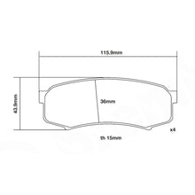 Set pastiglie Brembo Sport | HP2
07.B315.68 - Autobox