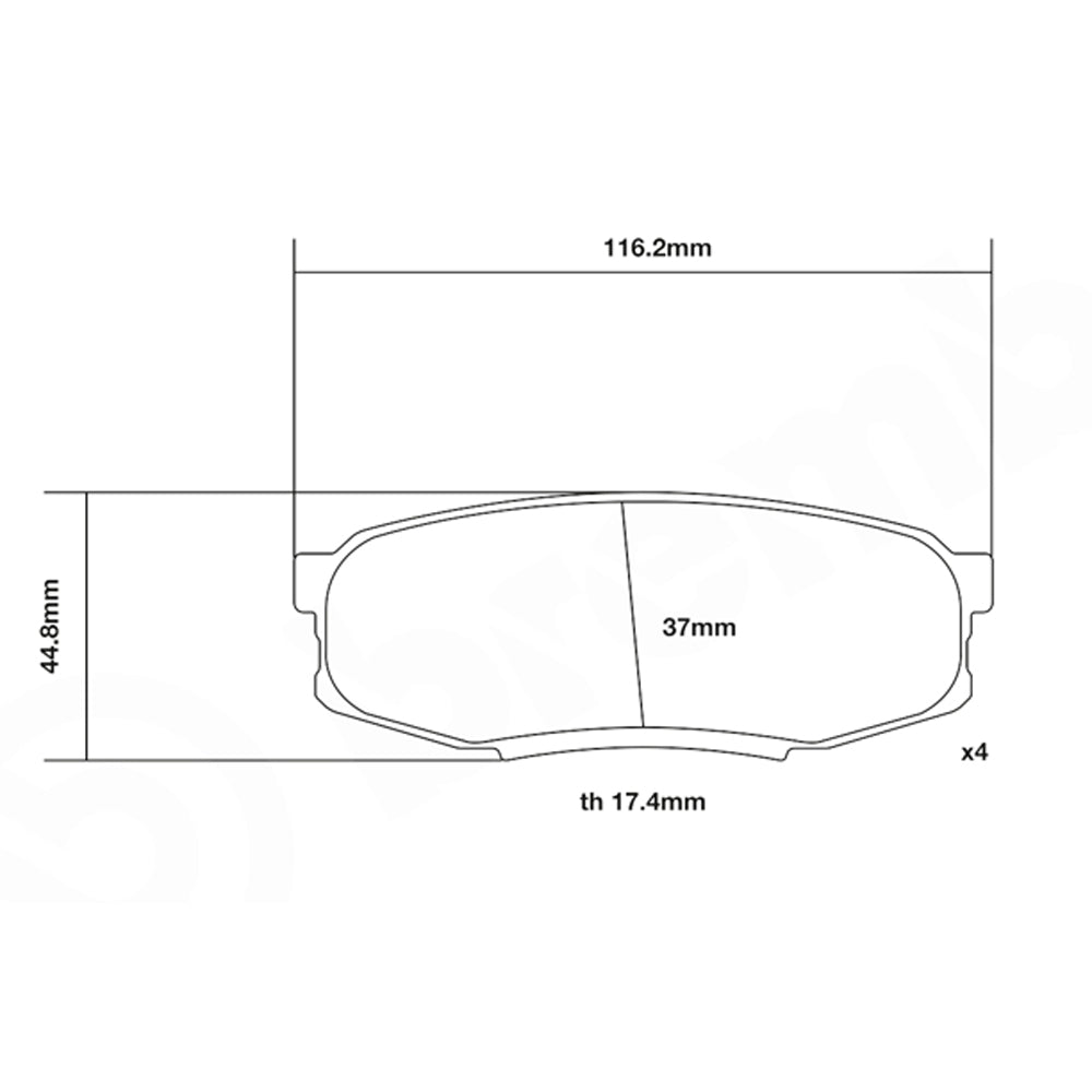 Set pastiglie Brembo Sport | HP2
07.B315.69 - Autobox