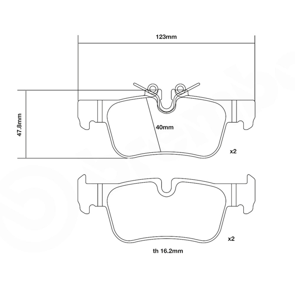 Set pastiglie Brembo Sport | HP2
07.B315.76 - Autobox