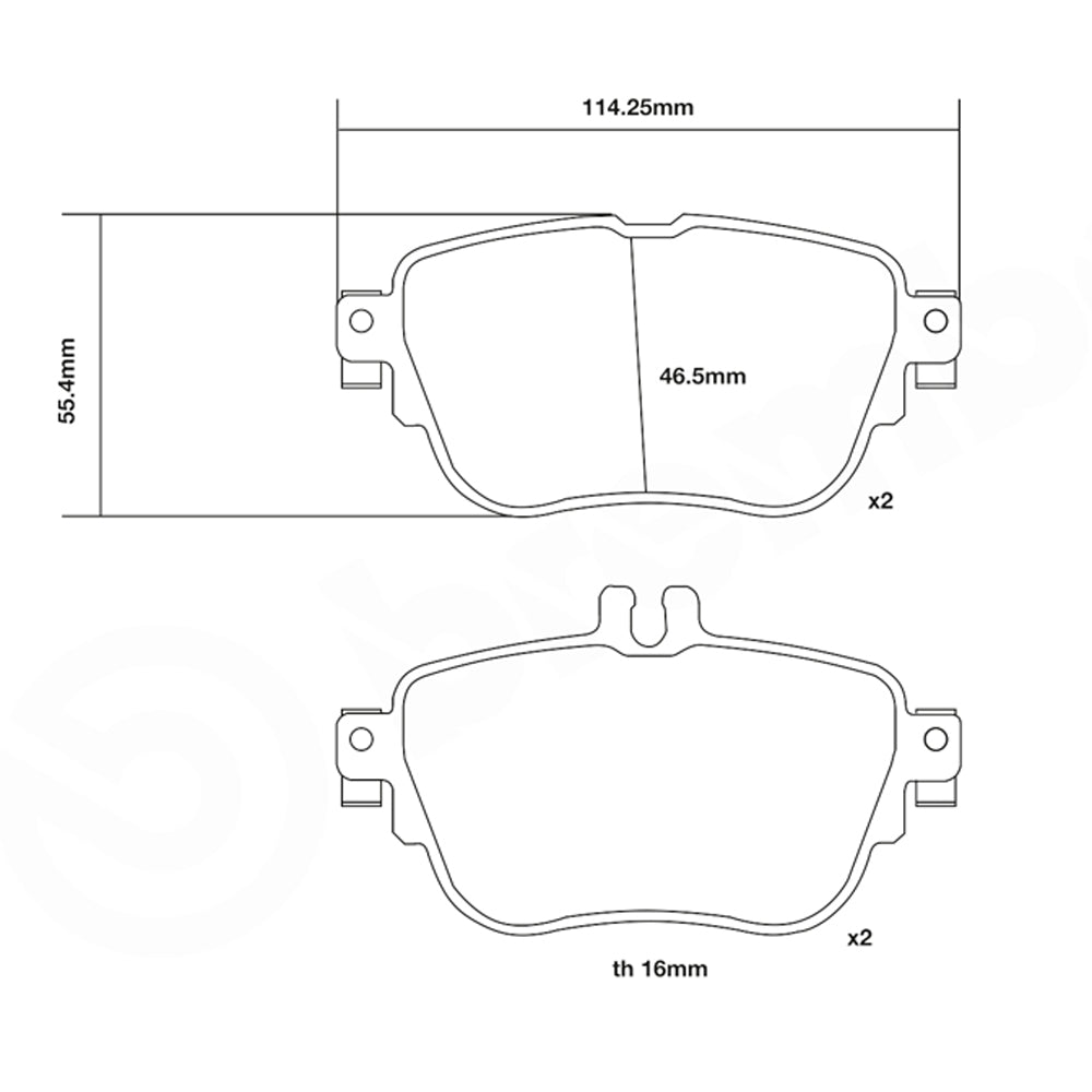 Set pastiglie Brembo Sport | HP2
07.B315.81 - Autobox