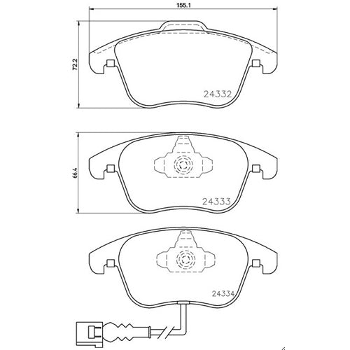 Set pastiglie Brembo Sport | HP2
07.D435.04 - Autobox