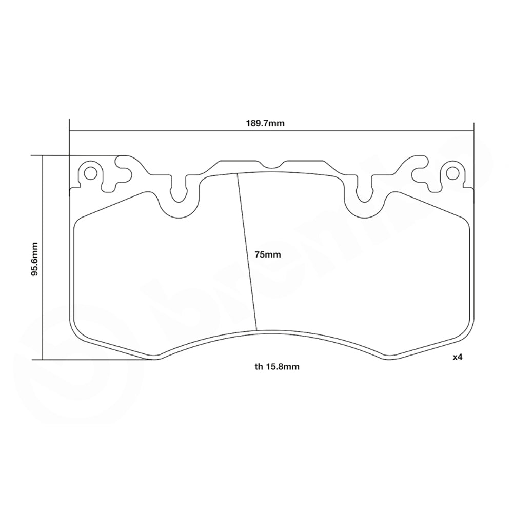 Set pastiglie Brembo Sport | HP2
07.D435.11 - Autobox