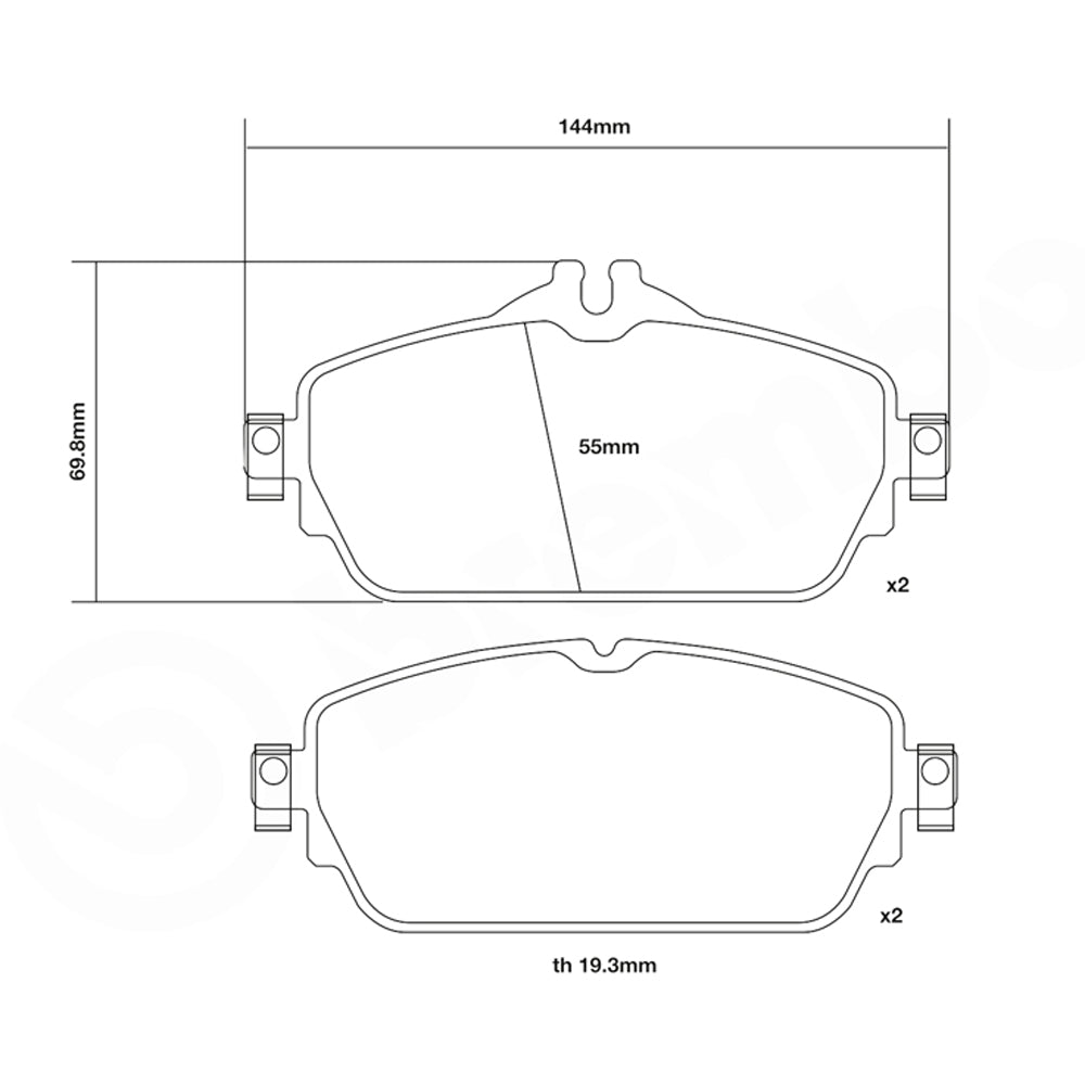 Set pastiglie Brembo Sport | HP2
07.D435.24 - Autobox